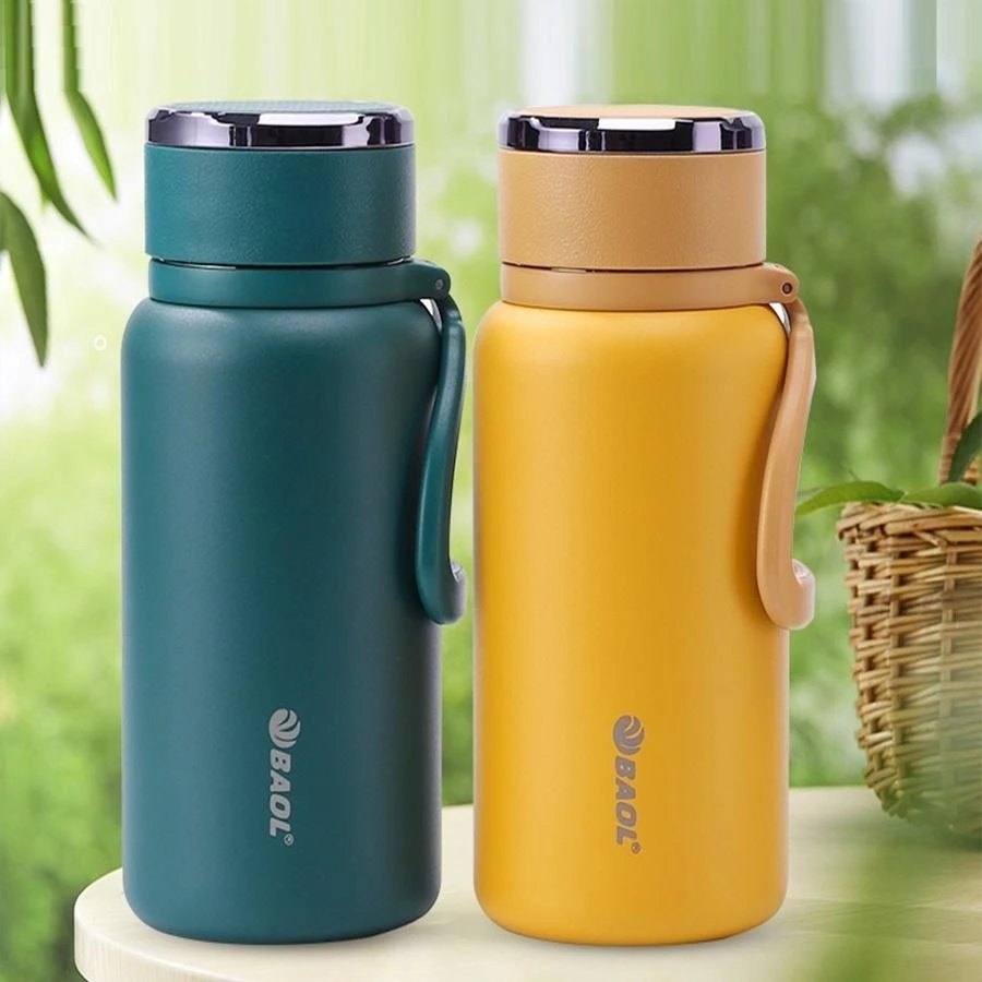 Bình giữ nhiệt 1500ml TBNGOOD bình nước inox sơn nhám chống xước giữ nhiệt lạnh hơn 24 giờ, giữ nóng hơn 12 giờ dây treo